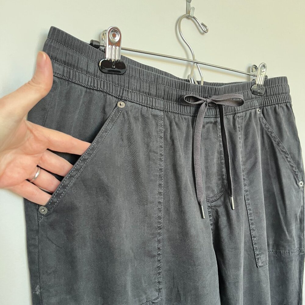 Nicole Miller Dark Gray Joggers XL - Picture 2 of 6